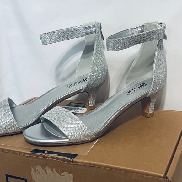 IDIFU NWB-Women's 2" Kitten Heels-Formal Stretch Strappy Ankle-Open Toe-Sz. 9 - Picture 7 of 16